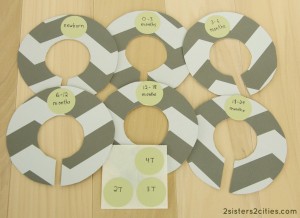 DIY Baby Closet Dividers